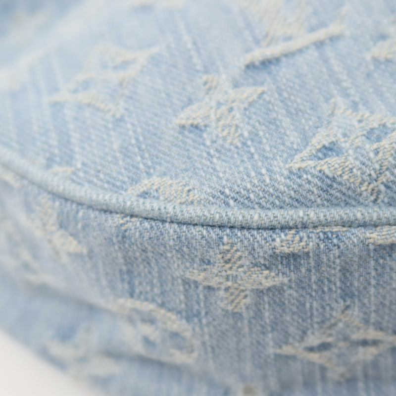 LOUIS VUITTON Monogram Denim Loop金扣鏈帶肩背袋-11