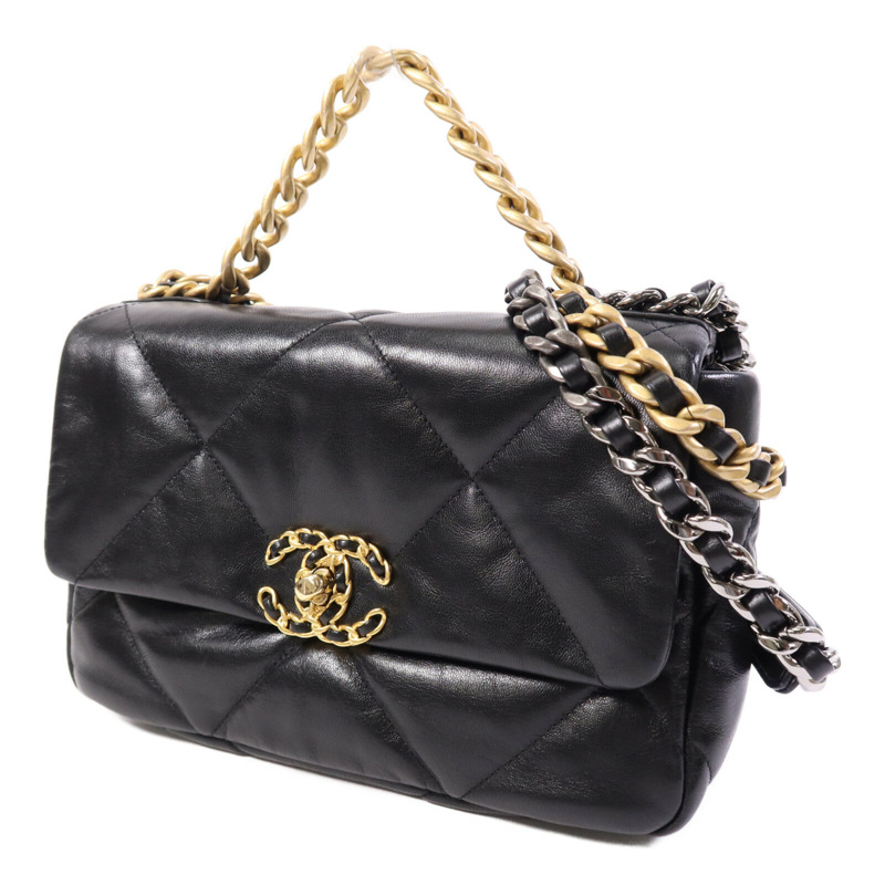 CHANEL 羊皮皮革C19 Small手挽肩背兩用袋-2