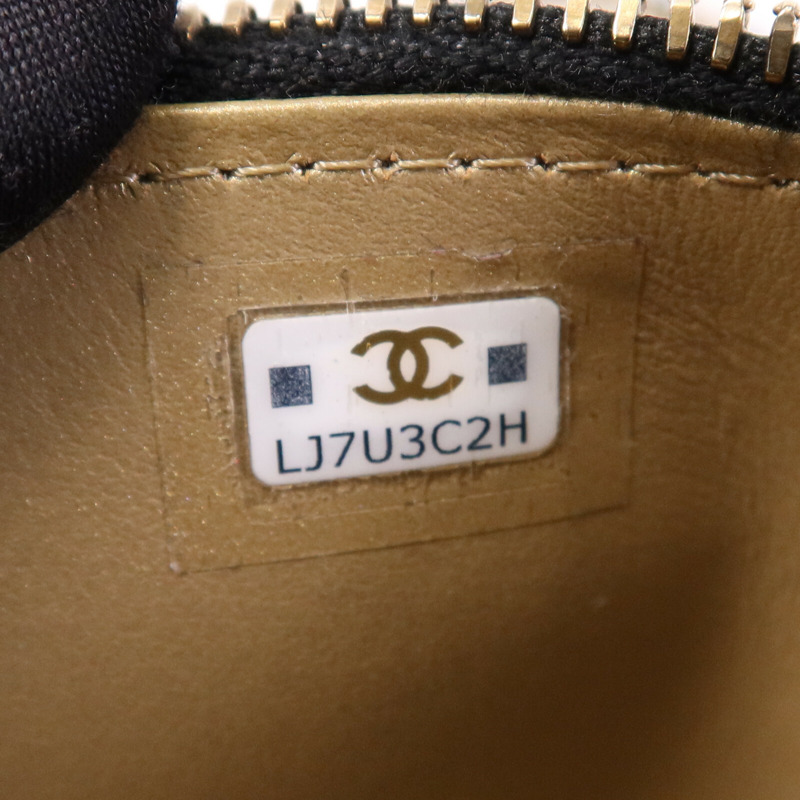 CHANEL 羊皮皮革Vanity Case金扣鏈帶肩背袋-8