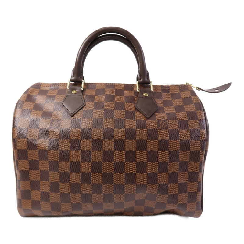 LOUIS VUITTON Damier Speedy 30金扣手挽袋-1