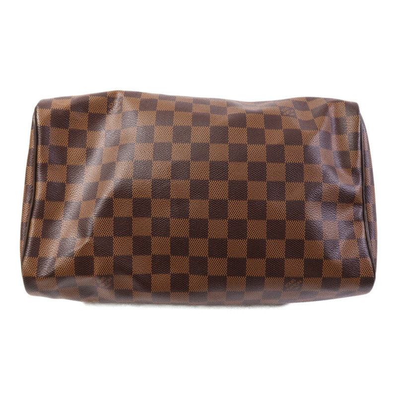 LOUIS VUITTON Damier Speedy 30金扣手挽袋-3