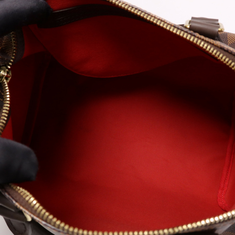 LOUIS VUITTON Damier Speedy 30金扣手挽袋-4