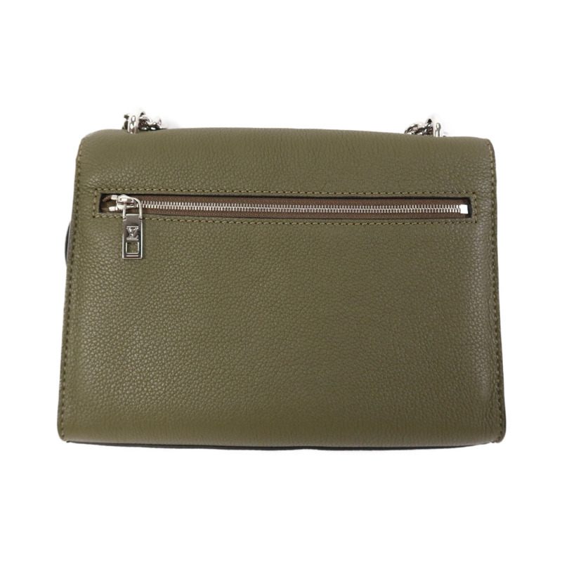 LOUIS VUITTON 牛皮皮革My Lock Me銀扣鏈帶肩背袋-1