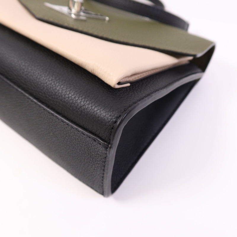 LOUIS VUITTON 牛皮皮革My Lock Me銀扣鏈帶肩背袋-4