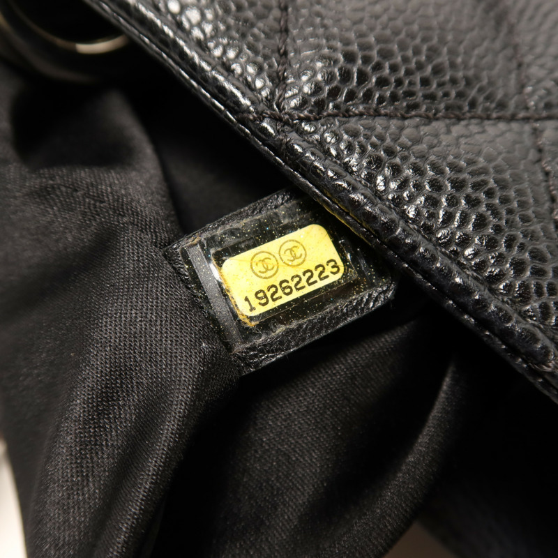 CHANEL 牛皮皮革GST Grand Shopping Tote Bag銀扣鏈帶肩背袋-6