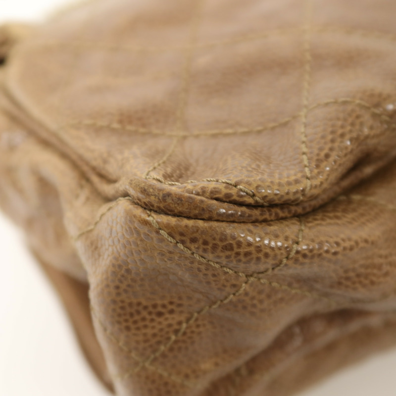 CHANEL 牛皮皮革Shiva Flap Bag金扣鏈帶肩背袋-11