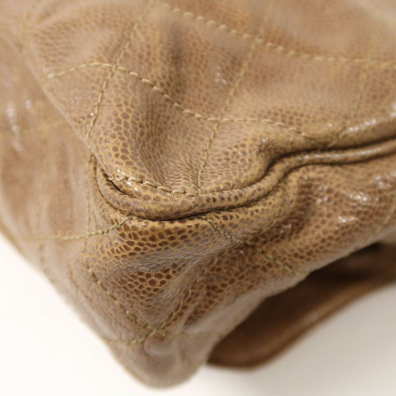 CHANEL 牛皮皮革Shiva Flap Bag金扣鏈帶肩背袋-12