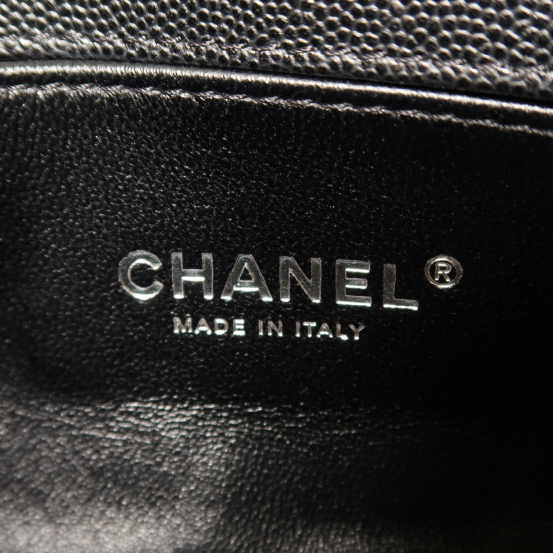 CHANEL 牛皮皮革Boy 20銀扣鏈帶肩背袋-5