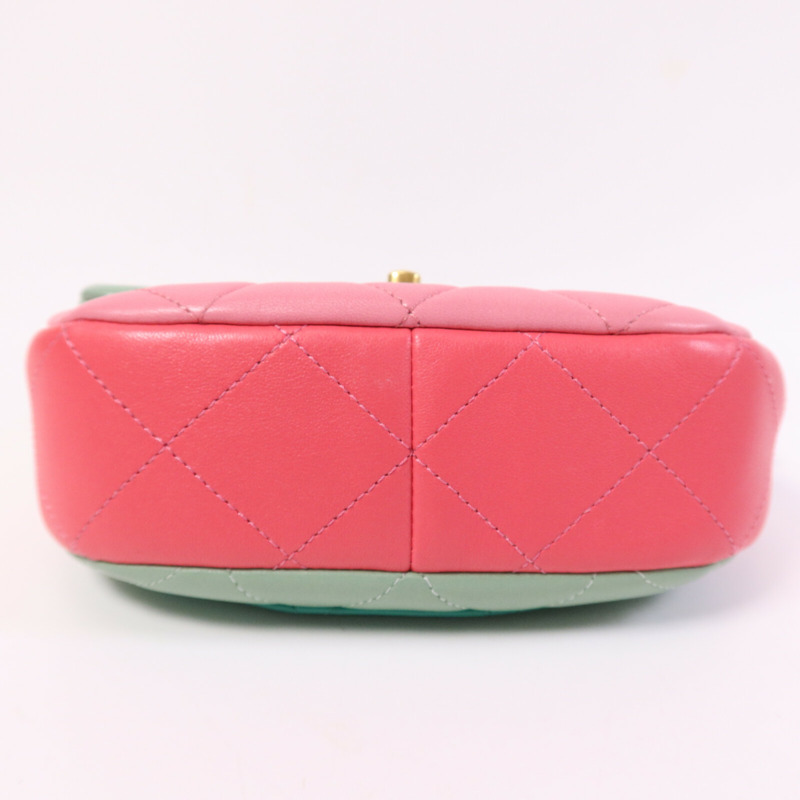 CHANEL 羊皮皮革Colourblock Mini Bag肩背袋-3