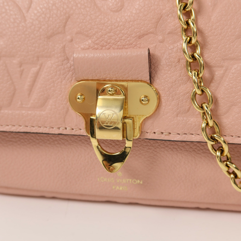 LOUIS VUITTON Monogram Empreinte Vavin Chain Wallet金扣鏈帶肩背袋-9