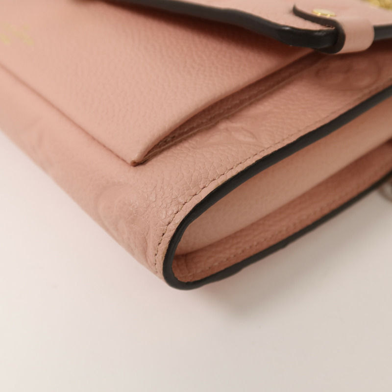 LOUIS VUITTON Monogram Empreinte Vavin Chain Wallet金扣鏈帶肩背袋-11