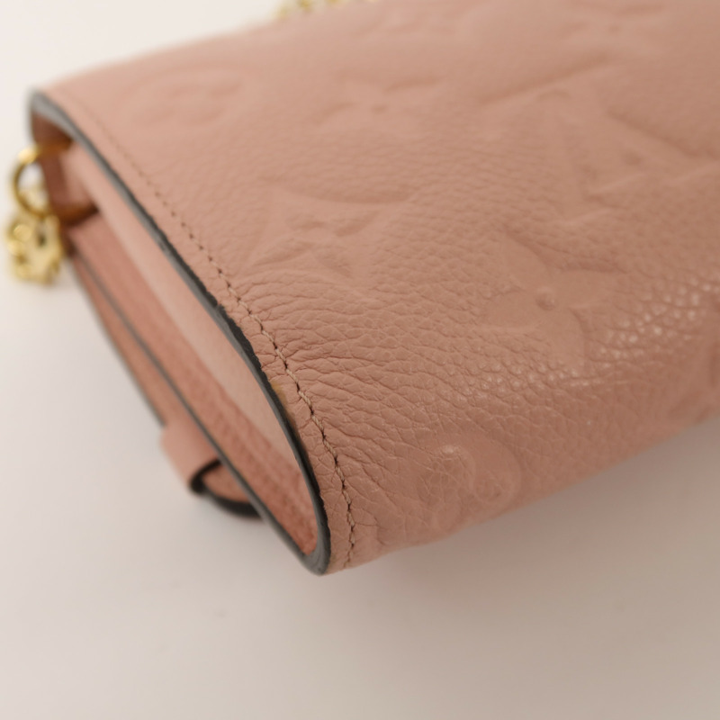 LOUIS VUITTON Monogram Empreinte Vavin Chain Wallet金扣鏈帶肩背袋-12