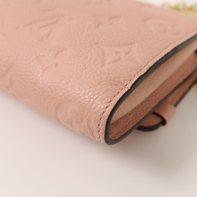 LOUIS VUITTON Monogram Empreinte Vavin Chain Wallet金扣鏈帶肩背袋-13