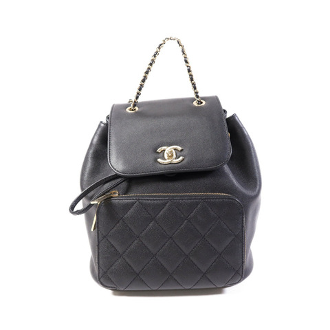 CHANEL 牛皮皮革Affinity Backpack金扣背包
