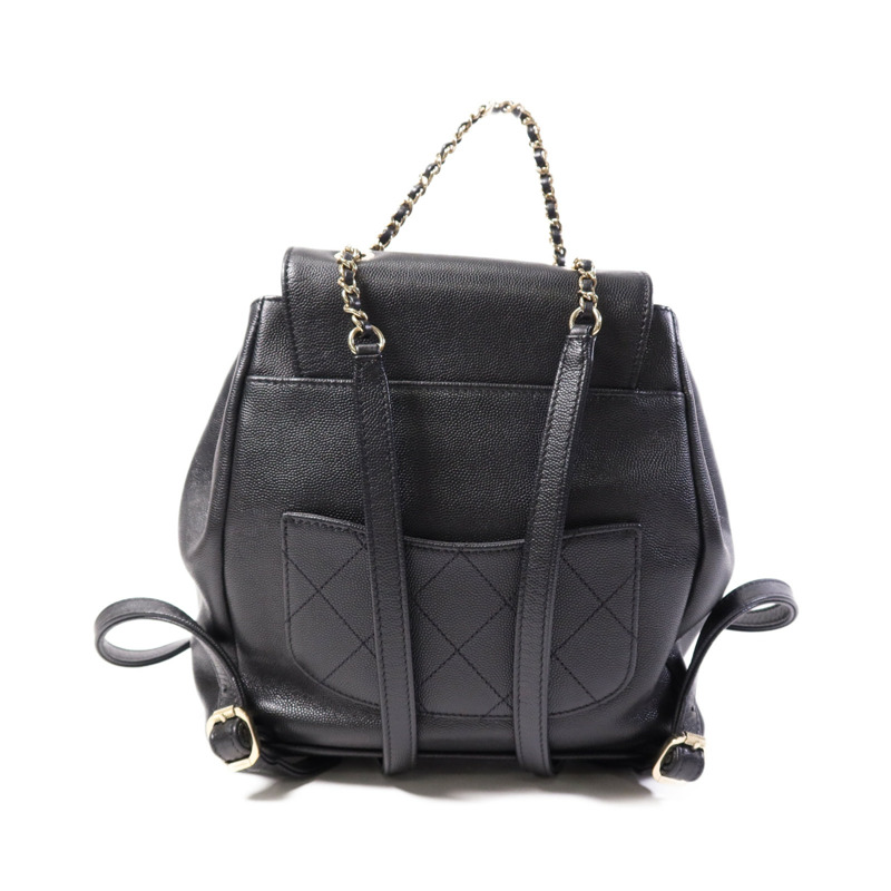 CHANEL 牛皮皮革Affinity Backpack金扣背包-1