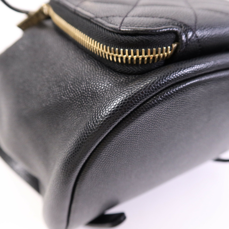 CHANEL 牛皮皮革Affinity Backpack金扣背包-5