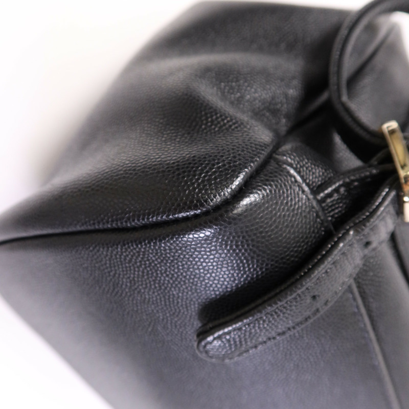 CHANEL 牛皮皮革Affinity Backpack金扣背包-7