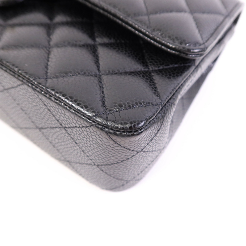 CHANEL 牛皮皮革Classic 25金扣鏈帶肩背袋-4