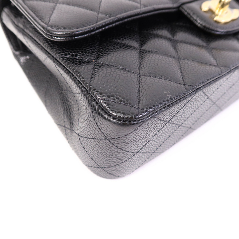 CHANEL 牛皮皮革Classic 25金扣鏈帶肩背袋-5