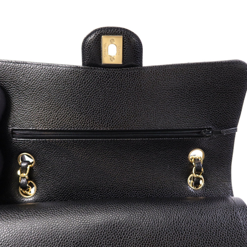 CHANEL 牛皮皮革Classic 25金扣鏈帶肩背袋-11