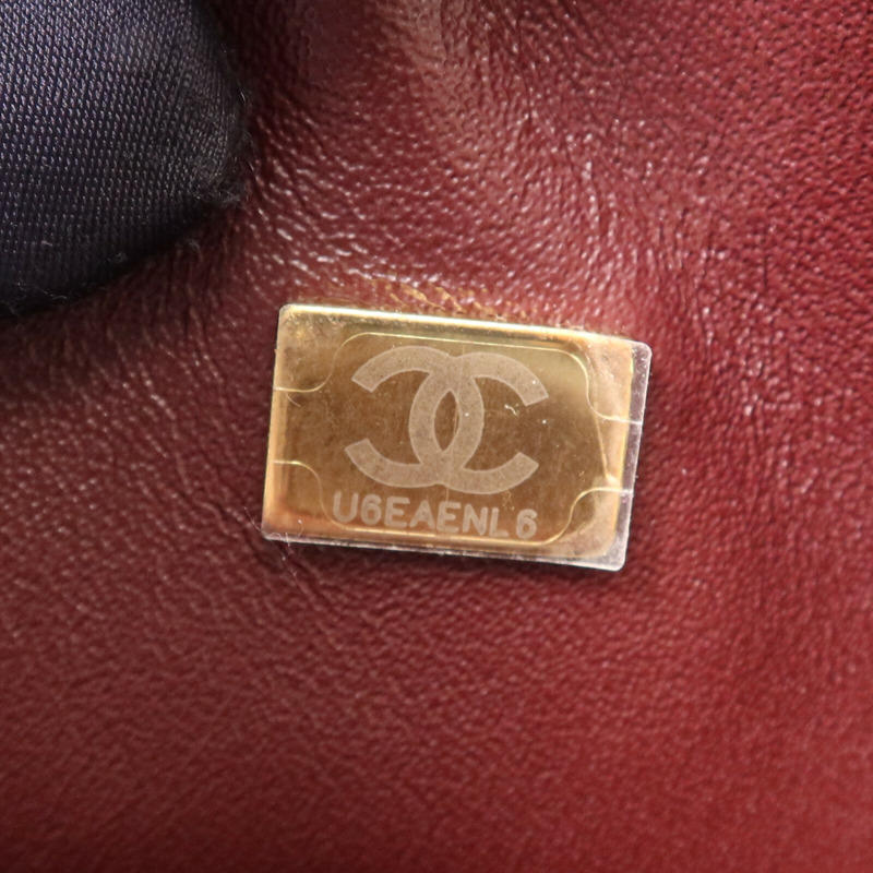 CHANEL 牛皮皮革Classic 25金扣鏈帶肩背袋-15