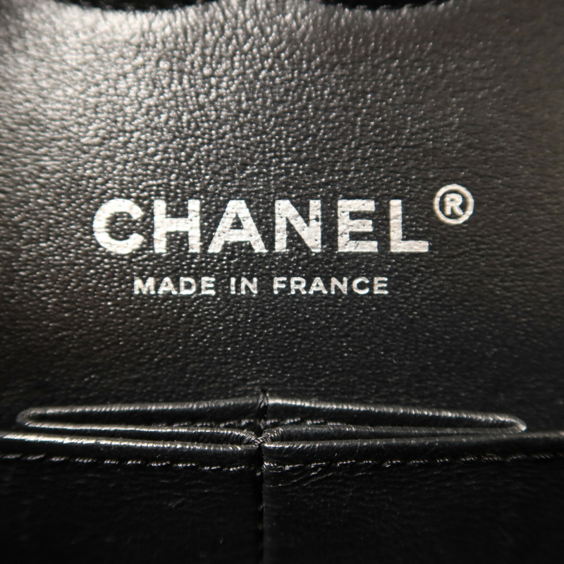 CHANEL 羊皮皮革Classic 25銀扣鏈帶肩背袋-5