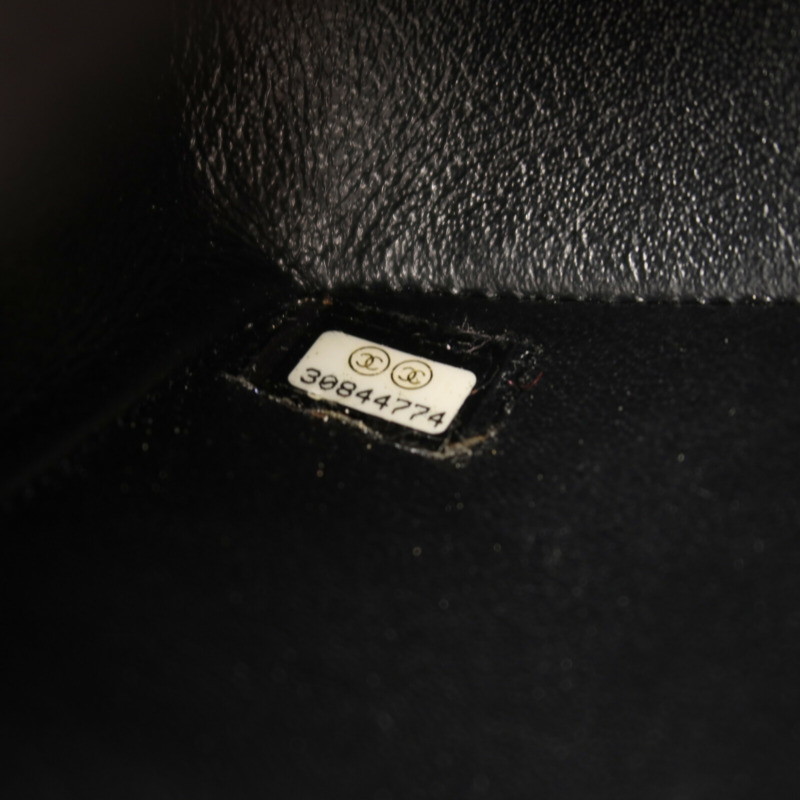 CHANEL 羊皮皮革Classic 25銀扣鏈帶肩背袋-6