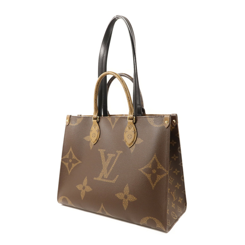 LOUIS VUITTON Monogram Giant On The Go MM金扣手挽肩背兩用袋-2