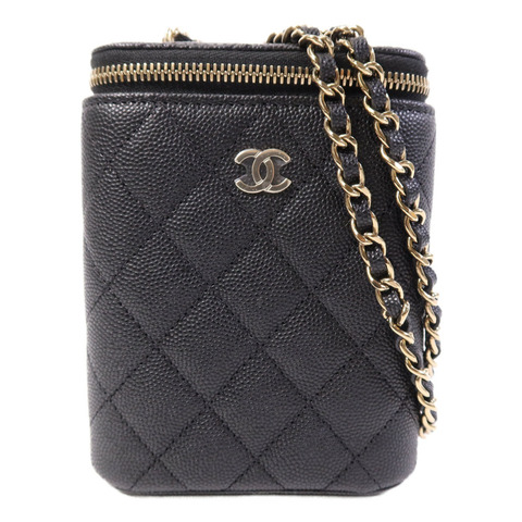 CHANEL 牛皮皮革Chain Shoulder Bag金扣鏈帶肩背袋