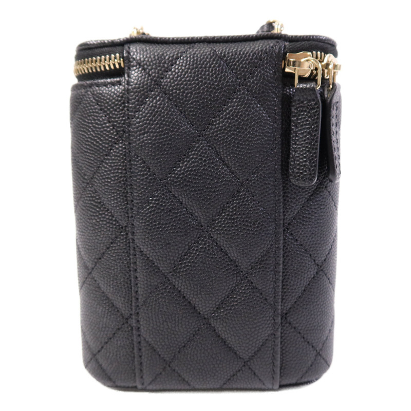 CHANEL 牛皮皮革Chain Shoulder Bag金扣鏈帶肩背袋-1