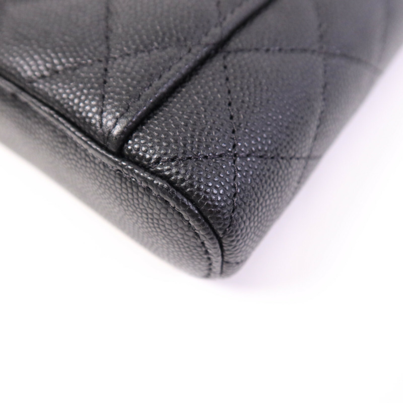 CHANEL 牛皮皮革Chain Shoulder Bag金扣鏈帶肩背袋-6