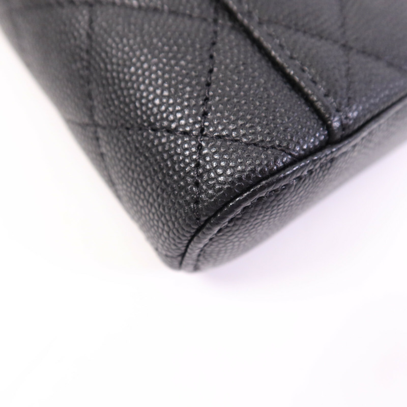 CHANEL 牛皮皮革Chain Shoulder Bag金扣鏈帶肩背袋-7