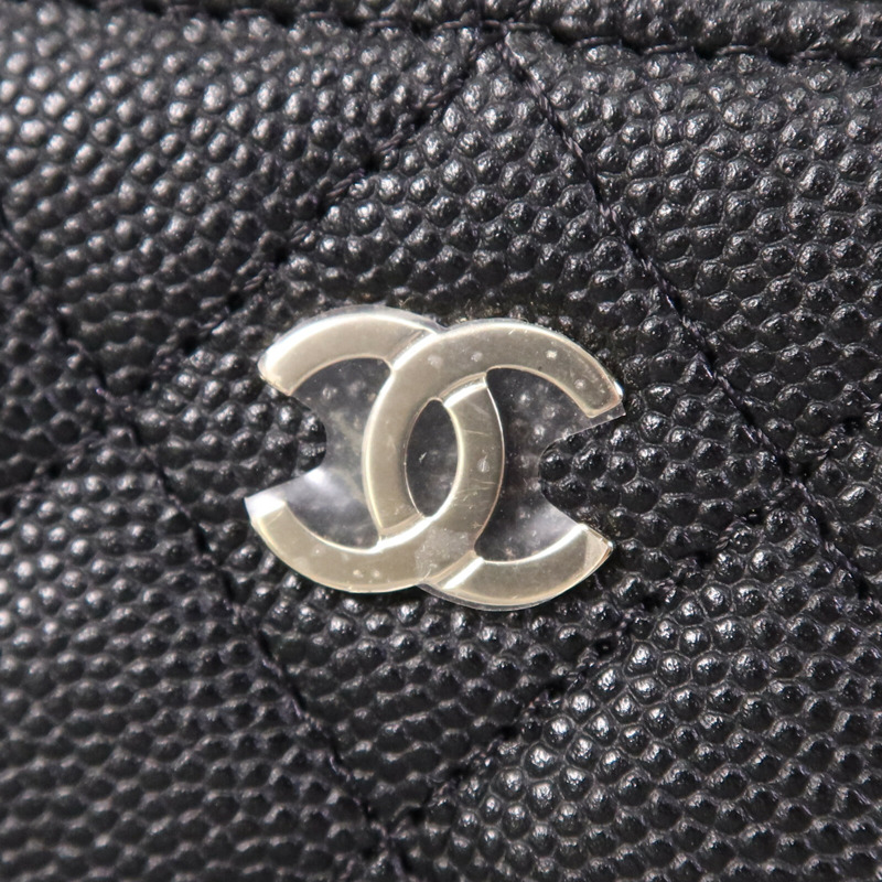 CHANEL 牛皮皮革Chain Shoulder Bag金扣鏈帶肩背袋-9
