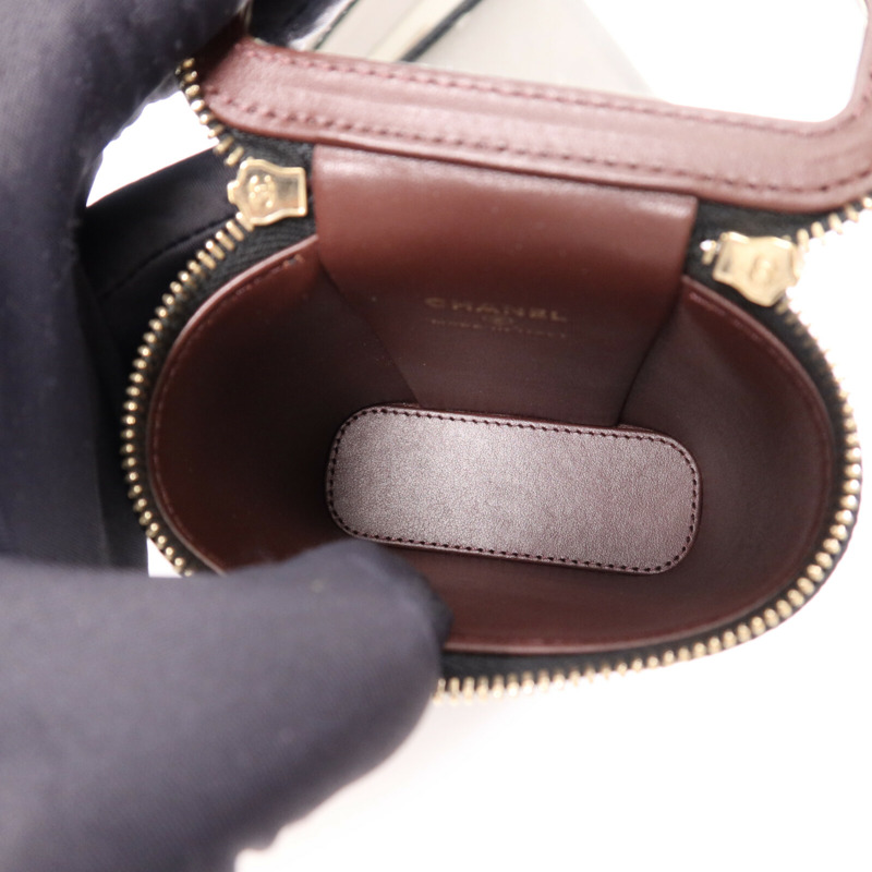 CHANEL 牛皮皮革Chain Shoulder Bag金扣鏈帶肩背袋-11