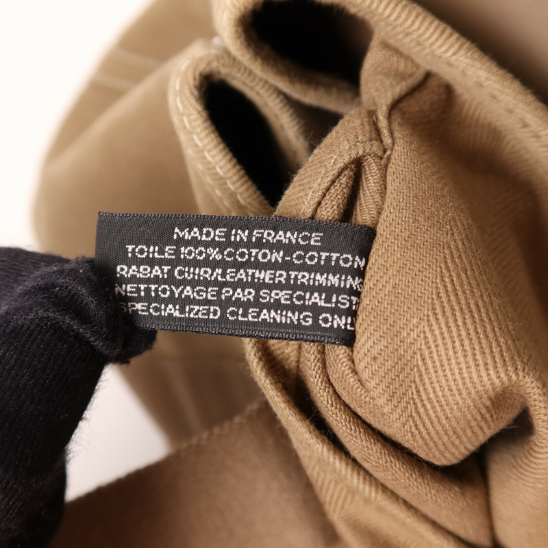 HERMES 帆布Valparaiso PM銀扣手挽袋Etoupe-7