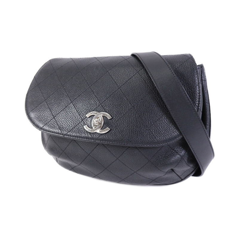 CHANEL 牛皮皮革Shoulder Bag銀扣鏈帶肩背袋-2