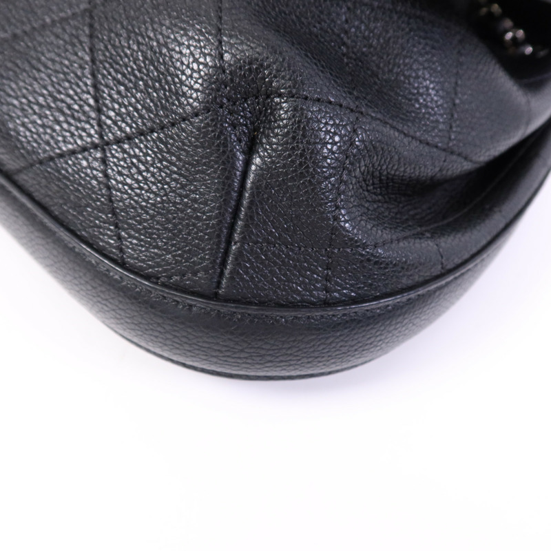 CHANEL 牛皮皮革Shoulder Bag銀扣鏈帶肩背袋-4