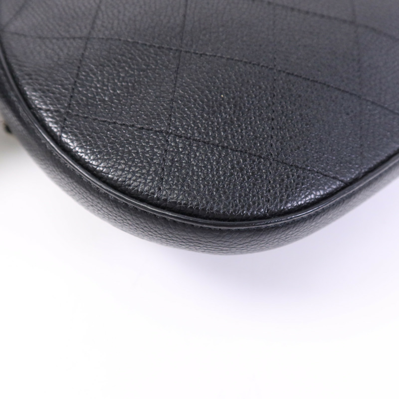 CHANEL 牛皮皮革Shoulder Bag銀扣鏈帶肩背袋-7