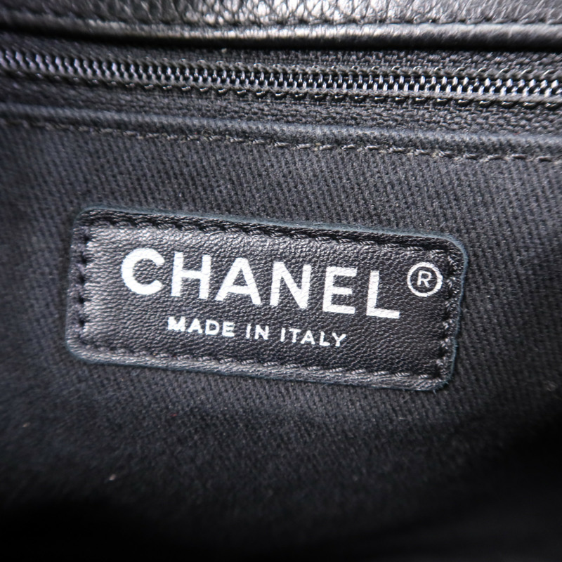 CHANEL 牛皮皮革Shoulder Bag銀扣鏈帶肩背袋-12