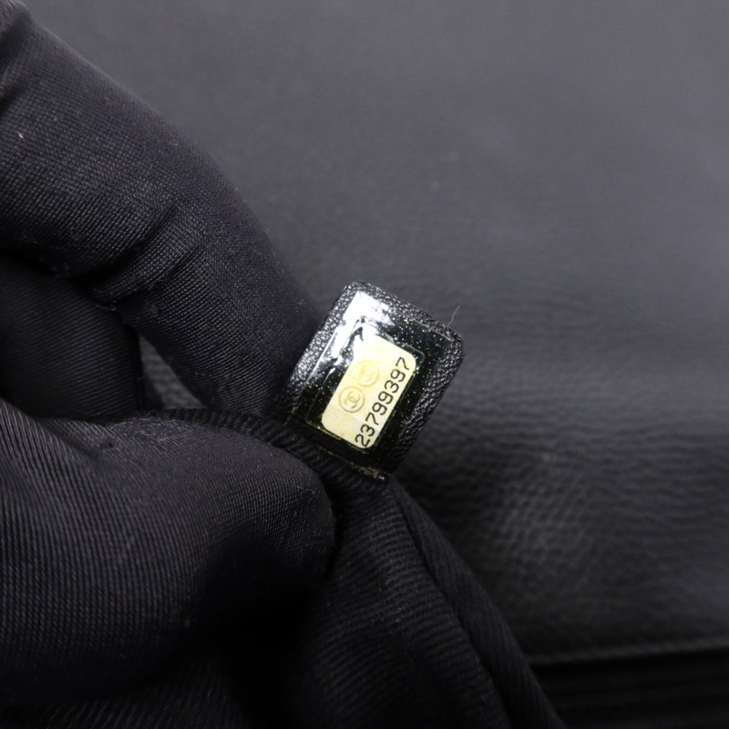 CHANEL 牛皮皮革Shoulder Bag銀扣鏈帶肩背袋-13