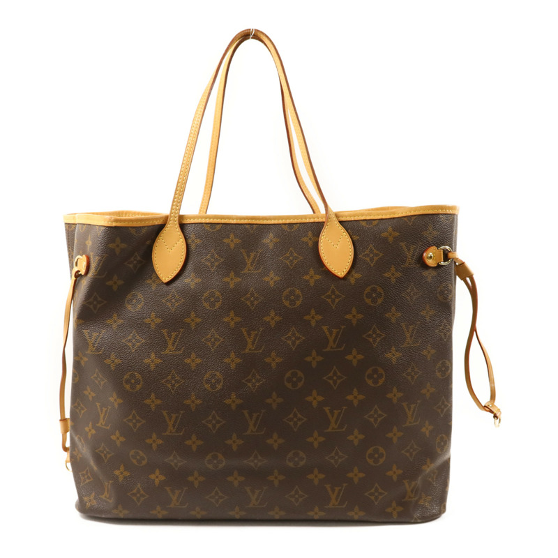 LOUIS VUITTON Monogram Neverfull GM金扣手挽袋-1