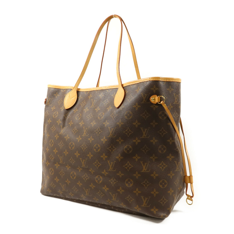 LOUIS VUITTON Monogram Neverfull GM金扣手挽袋-2
