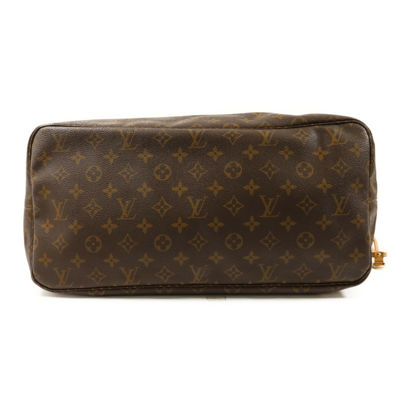 LOUIS VUITTON Monogram Neverfull GM金扣手挽袋-3