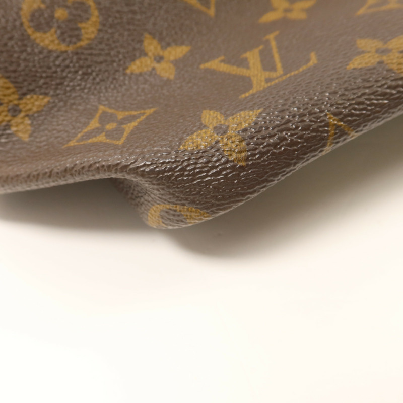 LOUIS VUITTON Monogram Neverfull GM金扣手挽袋-8