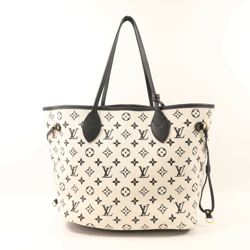 LOUIS VUITTON Monogram Empreinte Neverfull MM金扣手挽袋-2