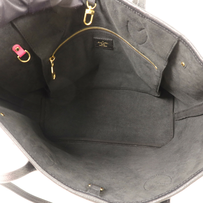 LOUIS VUITTON Monogram Empreinte Neverfull MM金扣手挽袋-5