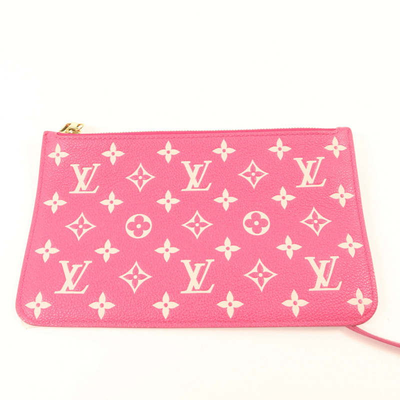 LOUIS VUITTON Monogram Empreinte Neverfull MM金扣手挽袋-9