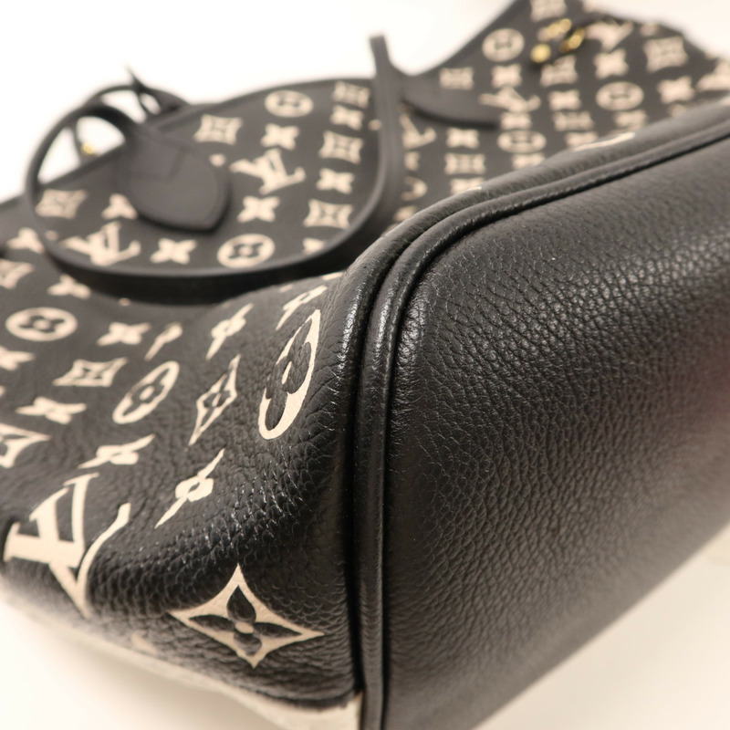 LOUIS VUITTON Monogram Empreinte Neverfull MM金扣手挽袋-12