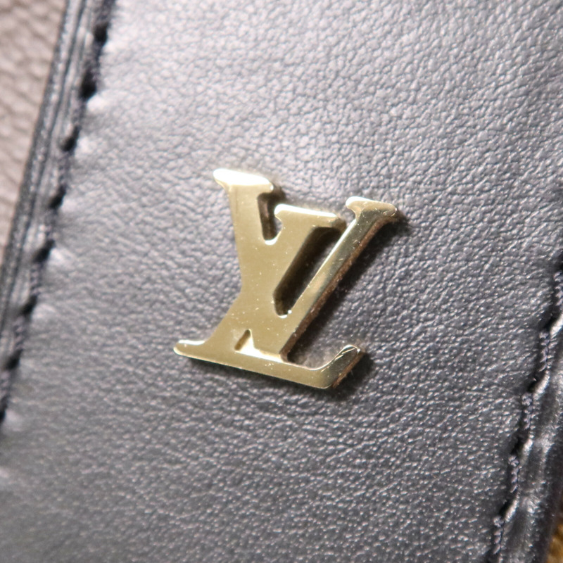 LOUIS VUITTON Monogram Petite Malle Souple金扣手挽肩背兩用袋棕色-9