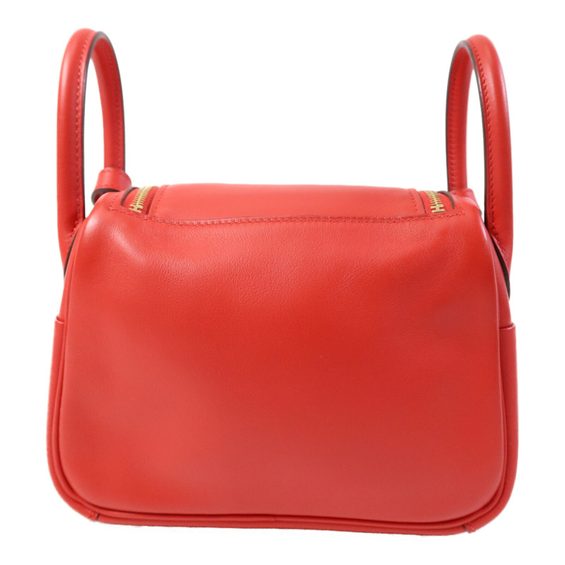 HERMES Swift皮革Mini Lindy金扣手挽肩背兩用袋-1